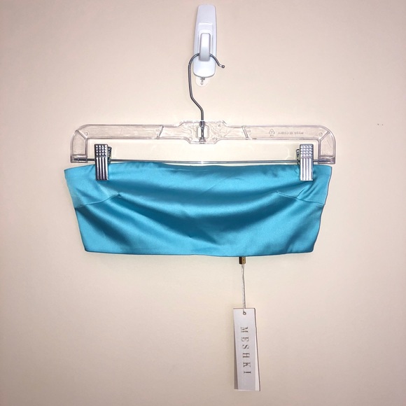 COPY - Meshki Satin Bandeau top & Super Wide Leg Pants - Picture 6 of 14